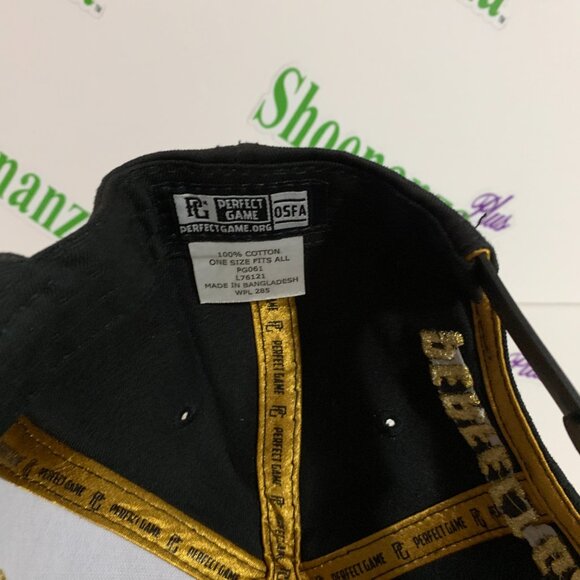 Perfect Game Hat Select Baseball Festival #14 Snapback Adjustable Black Gold Cap - Picture 6 of 6